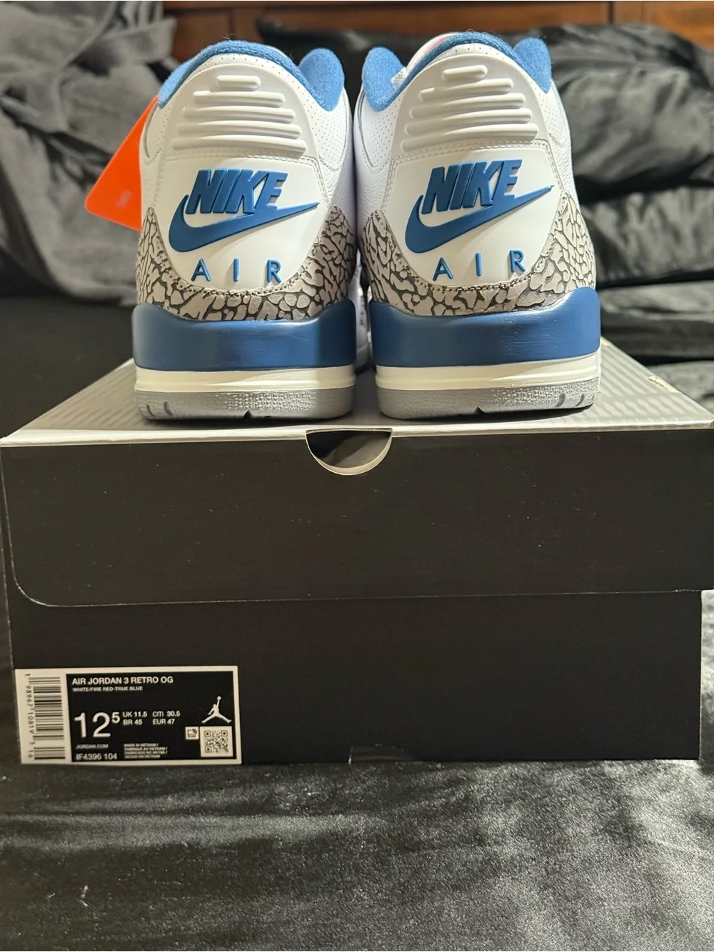 Men's Size 12.5 - Jordan 3 Retro True Blue (2026)